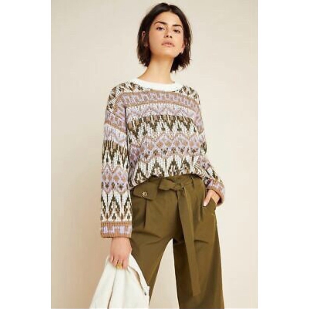 Anthropologie FABIANA ITALY YARN SWEATER.